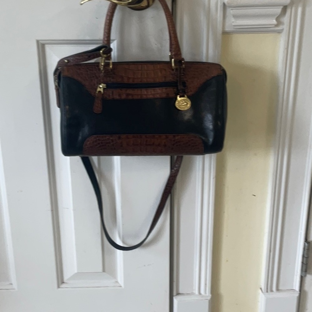 Brahmin  Vintage Black and Brown Handbag - Picture 2 of 8